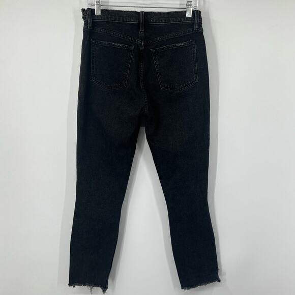 Abercrombie & Fitch The Skinny Jeans High Rise Black Distressed - Picture 5 of 8